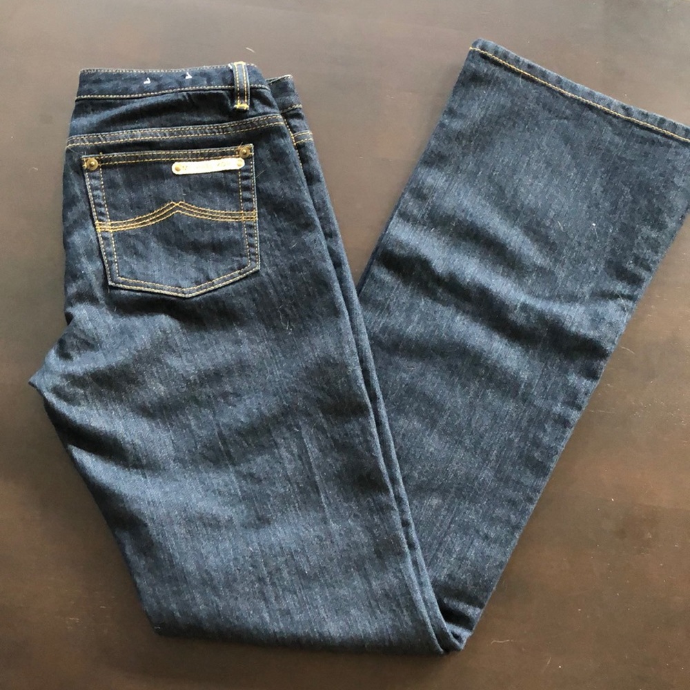 Michael Kors Women's Boot Cut Jeans - Dark Blue - Picture 2 of 3